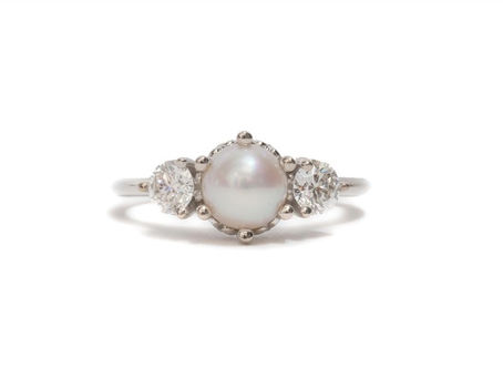 The Case for Pearl Engagement Rings and Softer Center Stones