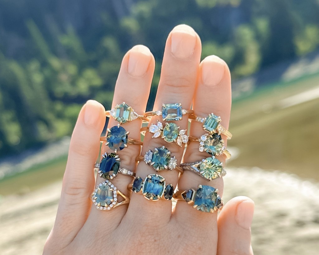 tealsapphireengagementrings