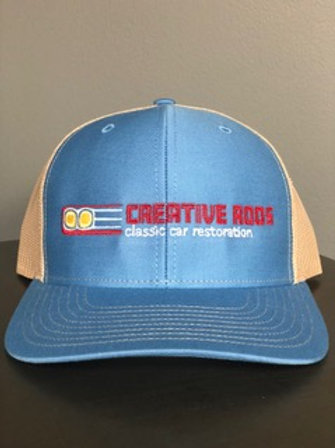 Creative Rods Trucker Structured Mid Profile FULL Logo Hats