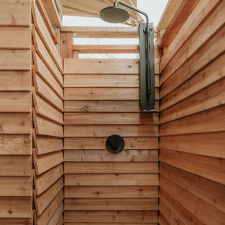 romantic getaway in the texas hill country large outdoor cedar shower