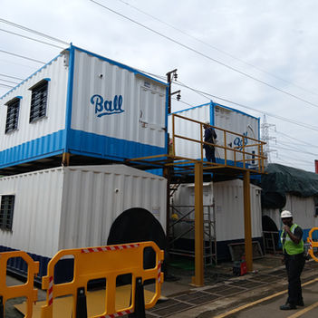 Porta Cabin for Ball Beverages