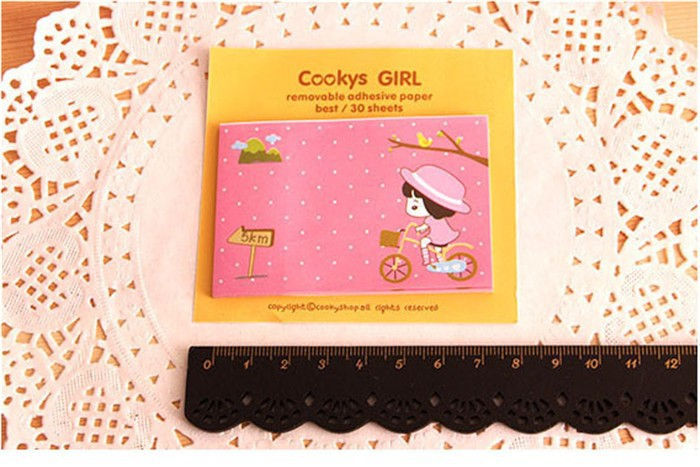 Thumbnail: Cookys Girl Shaped Memo Pads