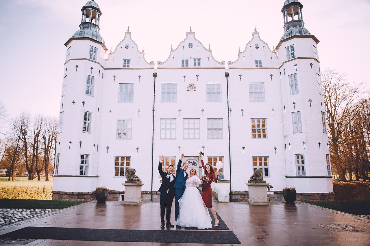 Gruppenfotos im Schloss Ahrensburg