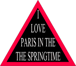 I love Paris in the the springtime. Word illusion.