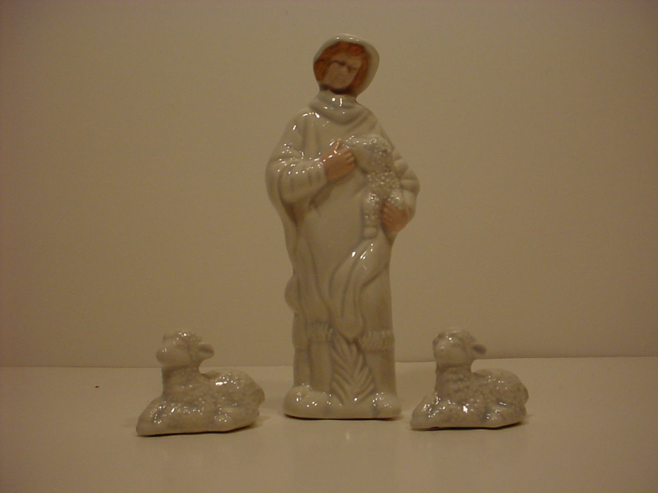 Nativity One Shepherd and Two Sheep