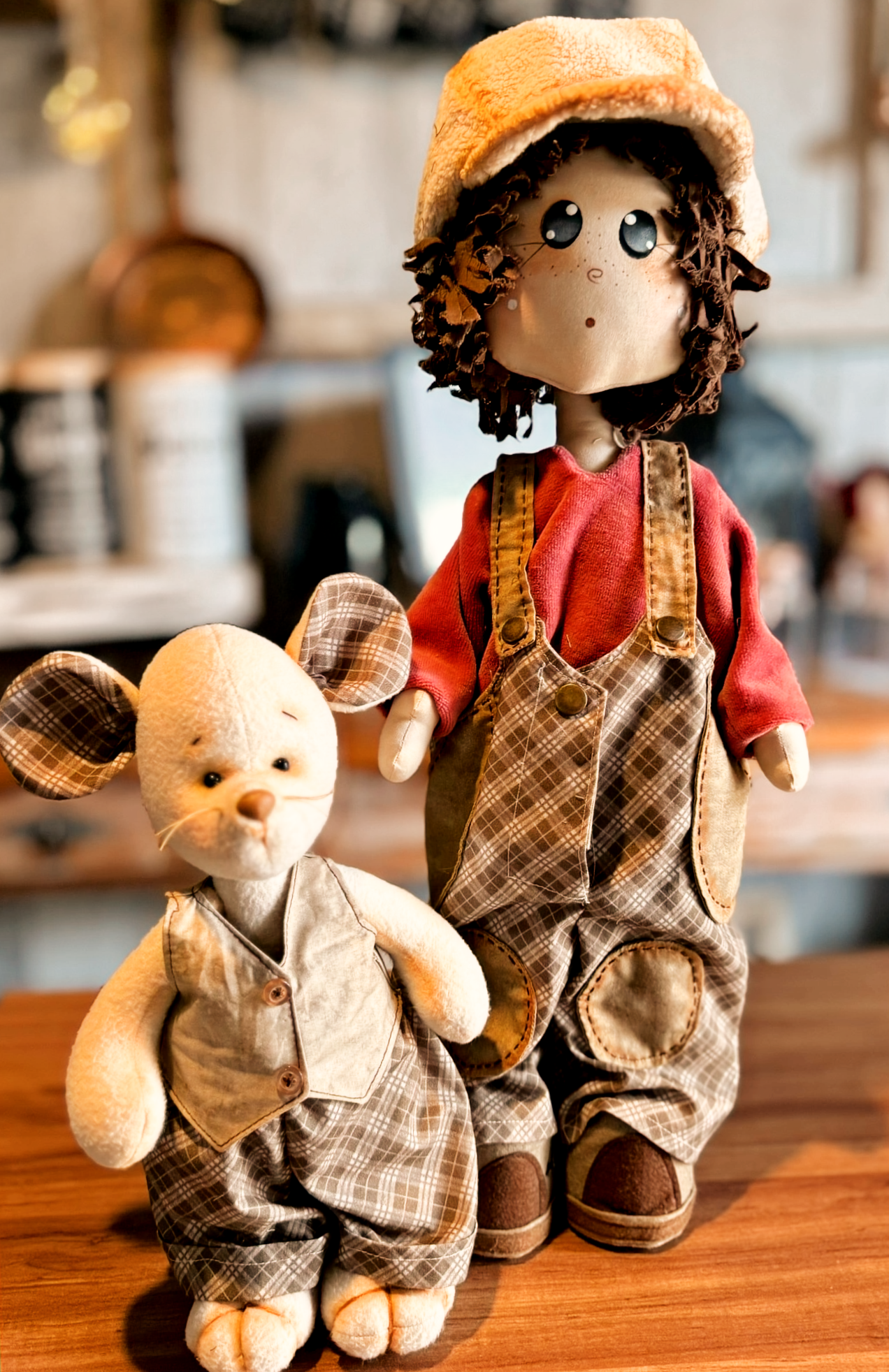 Kit costurado Luigi e seu Ratinho