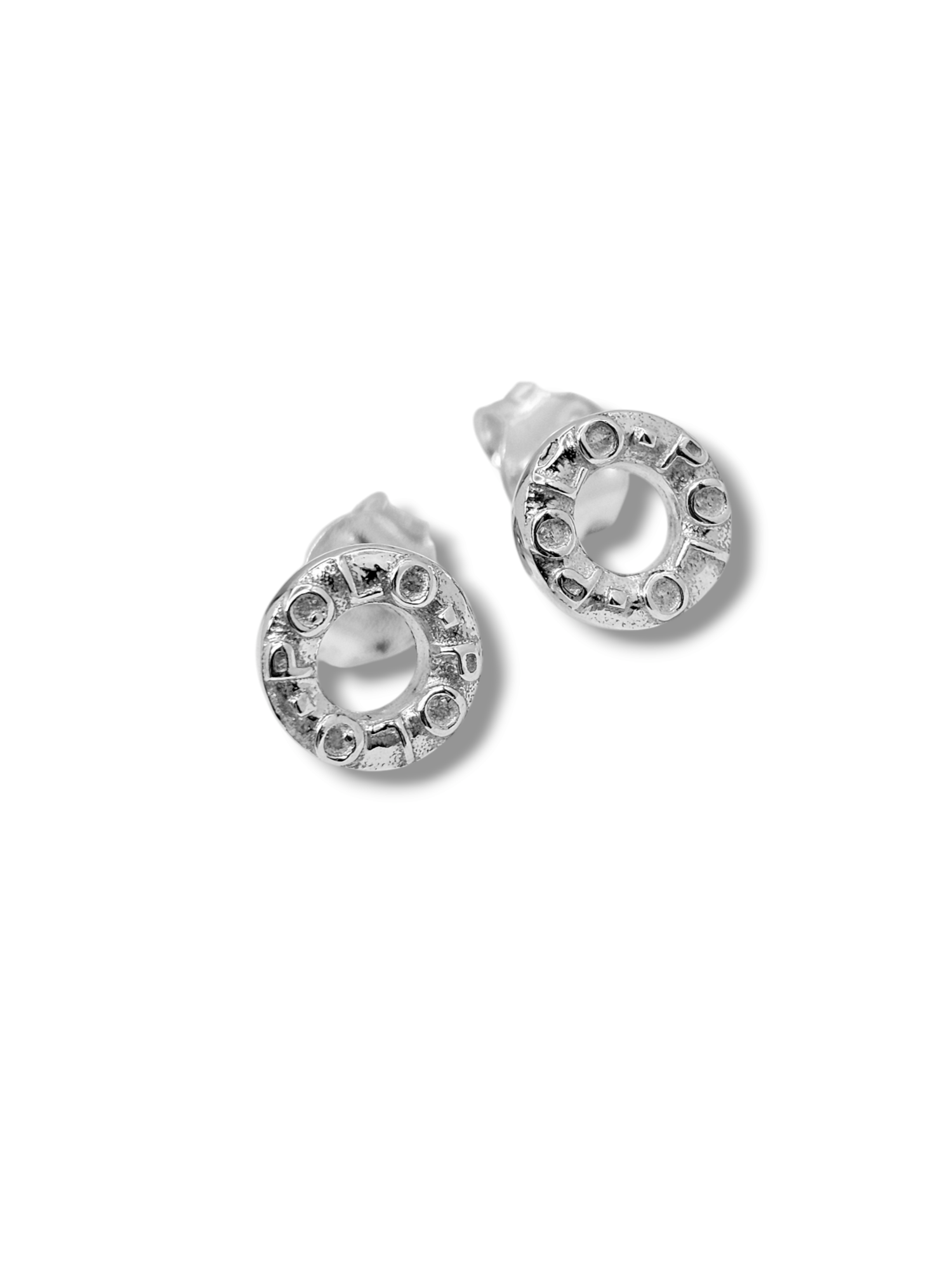 'Peppermint' Sterling Silver Horse Treat Stud Earrings