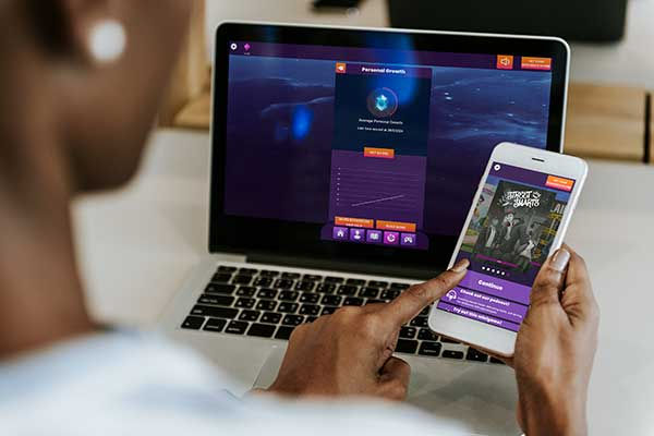 iphone and macbook UI of Equoo