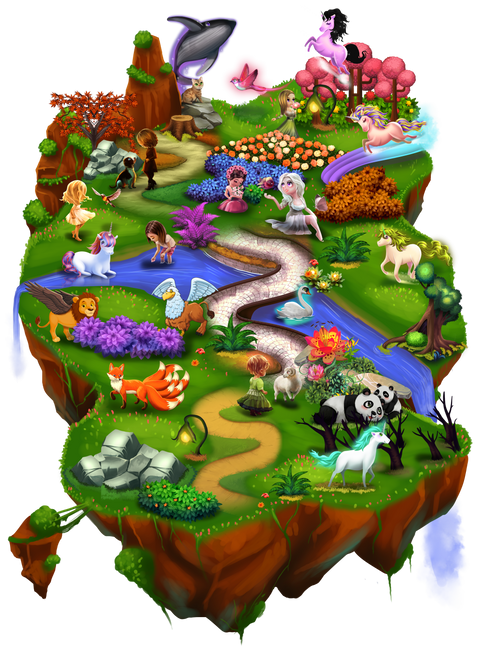 This magical island is home to all kinds of amazing and friendly animal companions, from cute and cuddly to mystical and exotic. No matter what kind of animal you're looking for, you're sure to find your perfect friend for life here.
