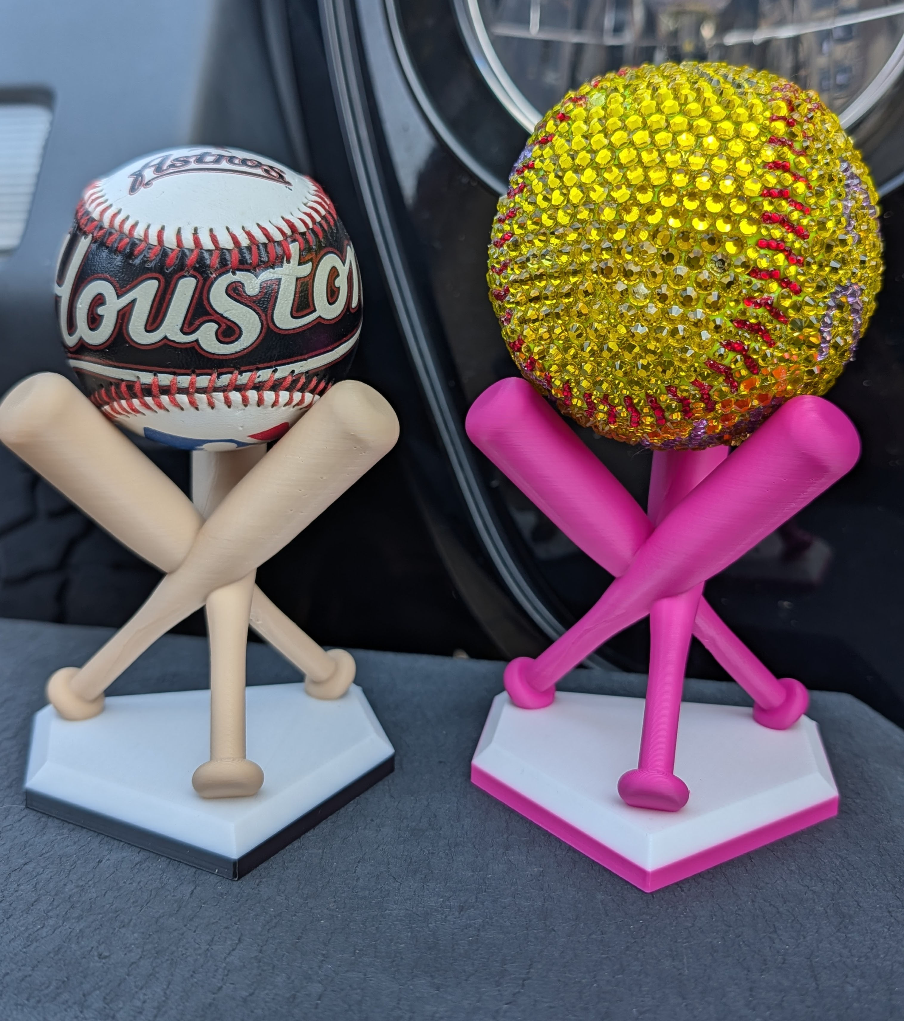 Softball Display Stand, Baseball Display Stand, Personalized Softball Display