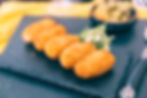 Wild Mushroom Croquette with Black Truffle and Manchego Fondue