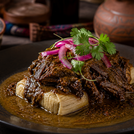 La receta de los jueves: Tamal de Maíz Cacahuazintle con Carrillera de Res al Seco Norteño