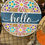 Thumbnail: Colorful flower hello sign