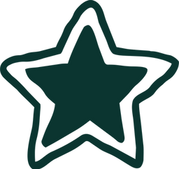 Dark green star