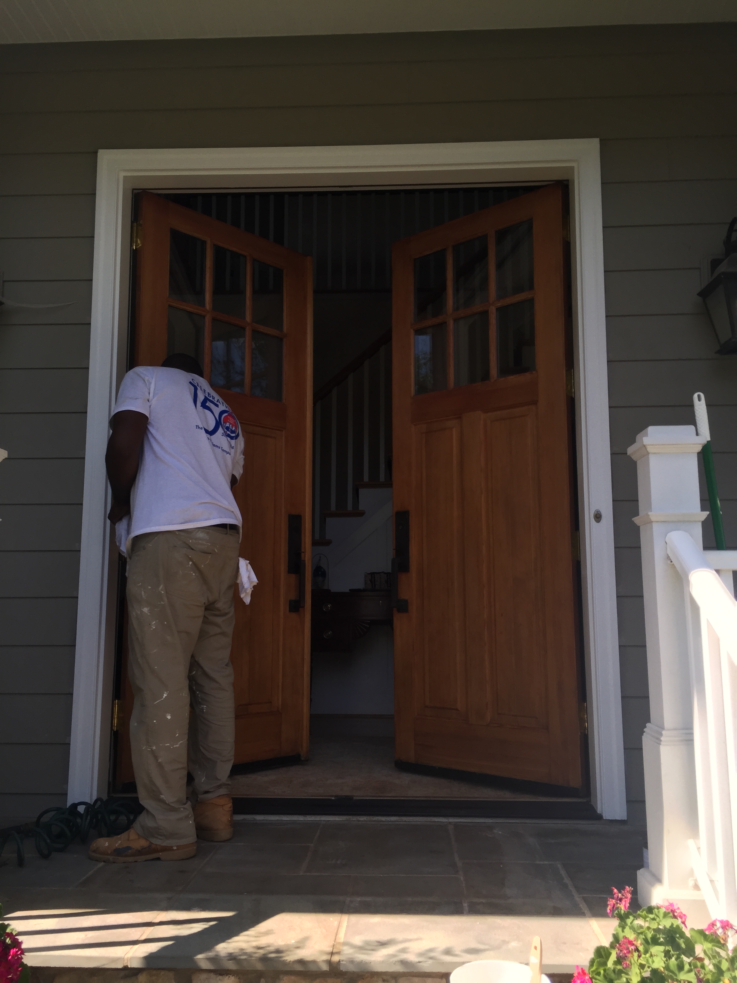 Final Door Stain in Vienna, Va