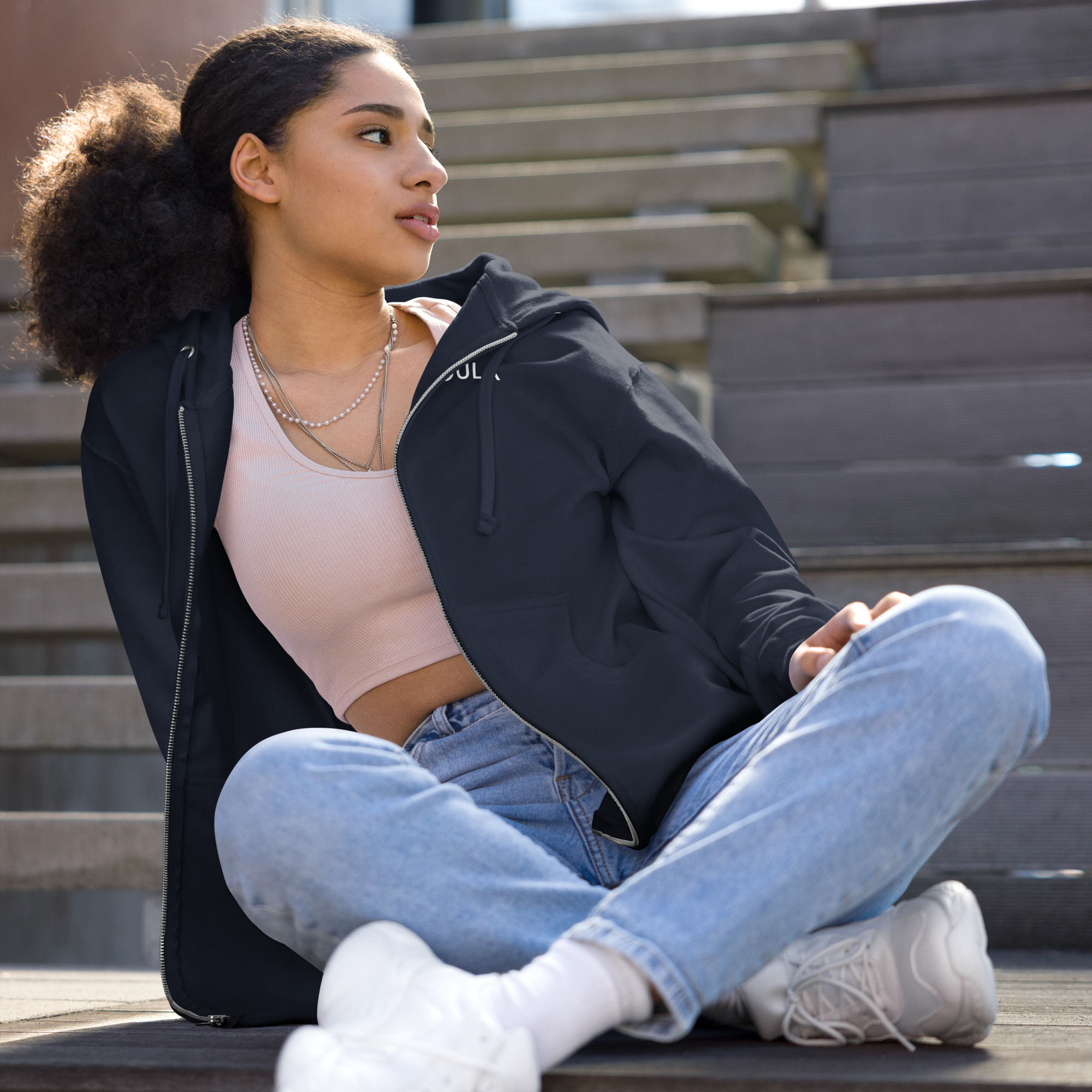 MWI Doula Unisex fleece zip up hoodie