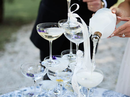 Why the Wedding Champagne Tower Trend is Making a Glamorous Comeback