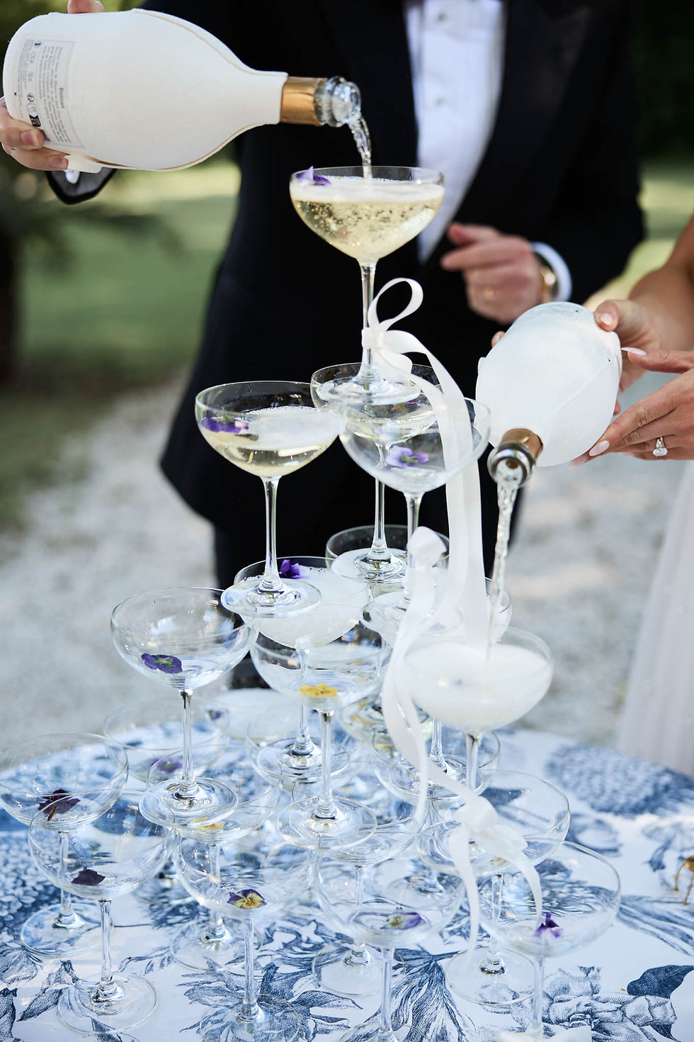 Why the Wedding Champagne Tower Trend is Making a Glamorous Comeback