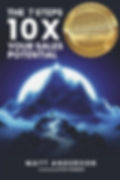 The 7 Steps 10X Your Sales Potential book cover by Matt Anderson.