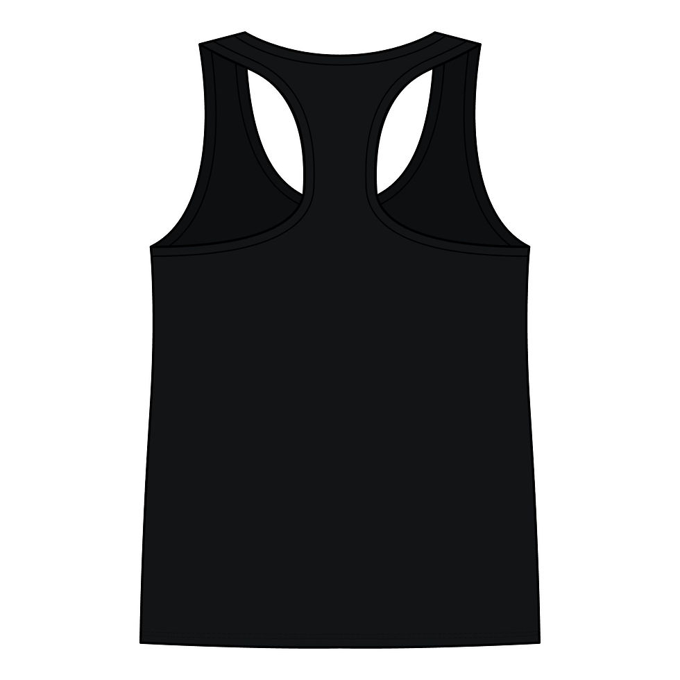 Thumbnail: Feather & Flourish Women's Racerback Tank - Chic Minimalist Navy Workout Top