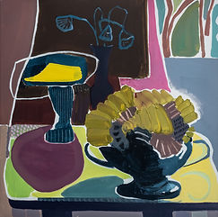 Zang Zong-Son, Duet, 2024, Mixed media on canvas, 60 x 60 cm