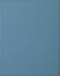 Jon Poblador, Untitled (Blue), 2022, Acyrlic on linen over panel, 35.5 x 28 cm