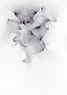 Park Ji-Sook, Breeze #5, 2018, Drawing on canvas, 26 x 45 cm
