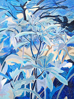 Tobe Kan, Awake18, 2022, Acrylic and oil pastel on canvas, 120 x 90 cm