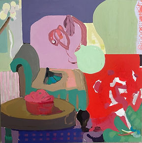 Zang Zong-Son, This world is mine, 2022, Acrylic Gouache, 24 x 24 inches