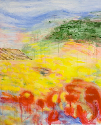 Uzine Park, Energy of Alicante, 2022, Acrylic on canvas, 130.3 x 162.2 cm