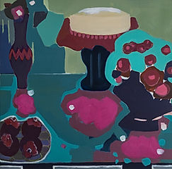 Zang Song-Son, Certain Indulgence, 2024, Mixed media on canvas, 50 x 50 cm