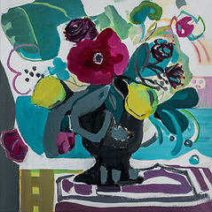 Zang Zong-Son, Antiquated Arrangement, 2024, Mixed media on canvas, 60 x 60 cm