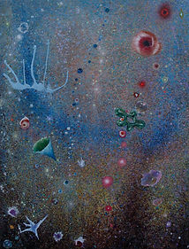 Ido Park, A Thousand Garden, 2025, Wax and oil on Wood, 120 x 90 cm