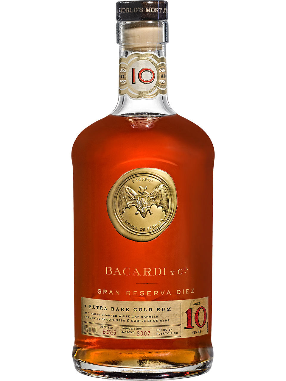 BACARDI GRAN RESERVA 10 YO