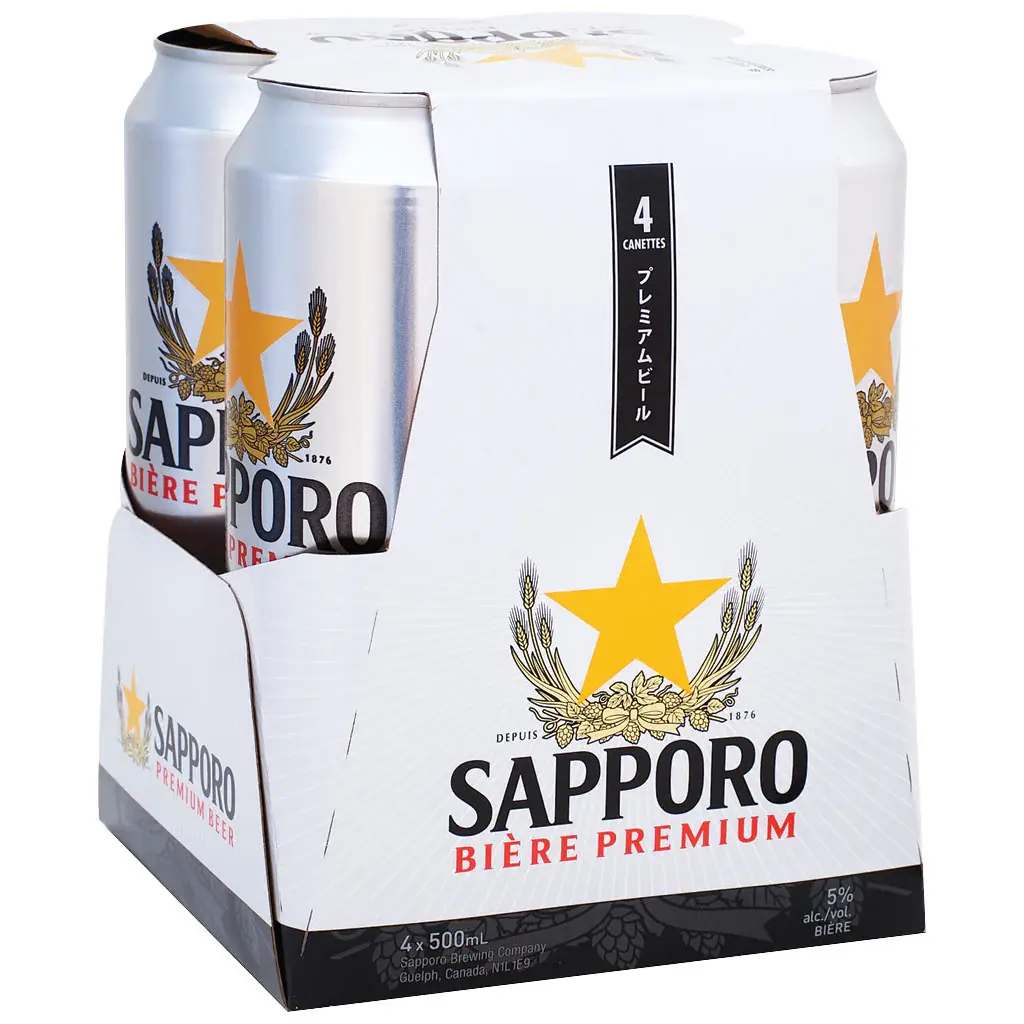 SAPPORO 4x500ML CAN