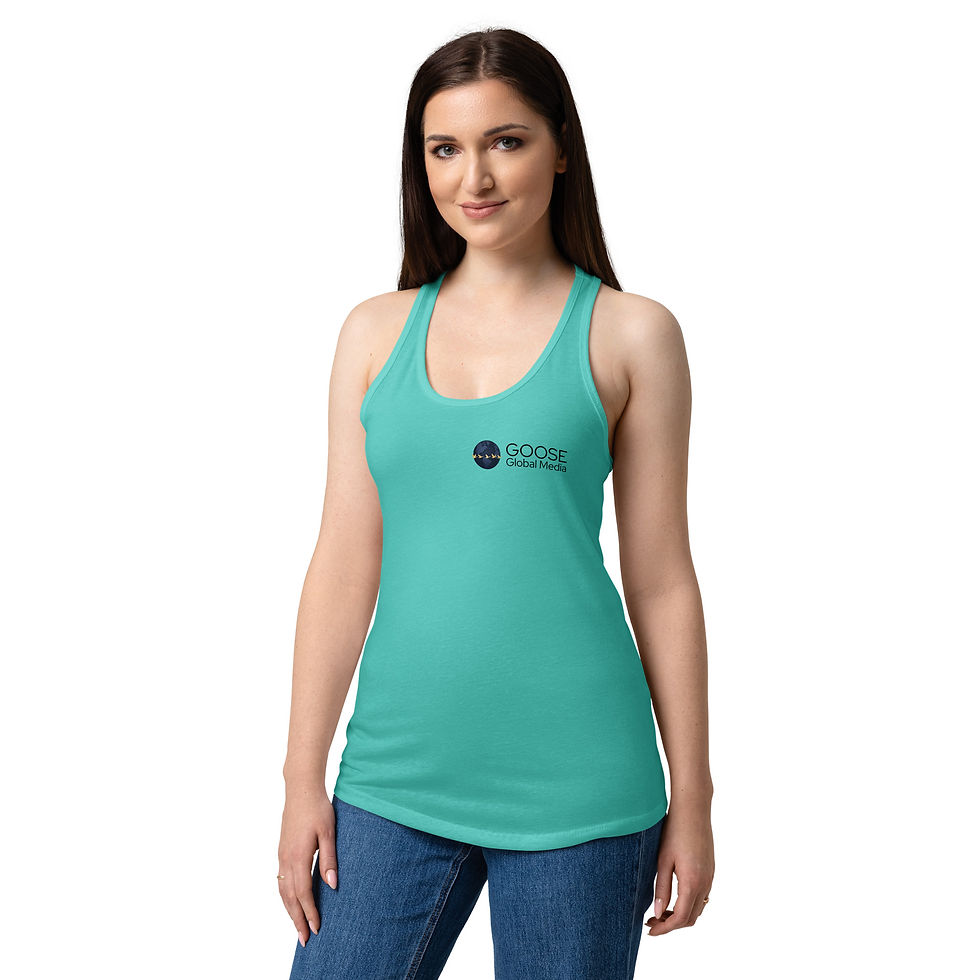 Thumbnail: Goose Global Media Women’s Fitted Racerback Tank Top