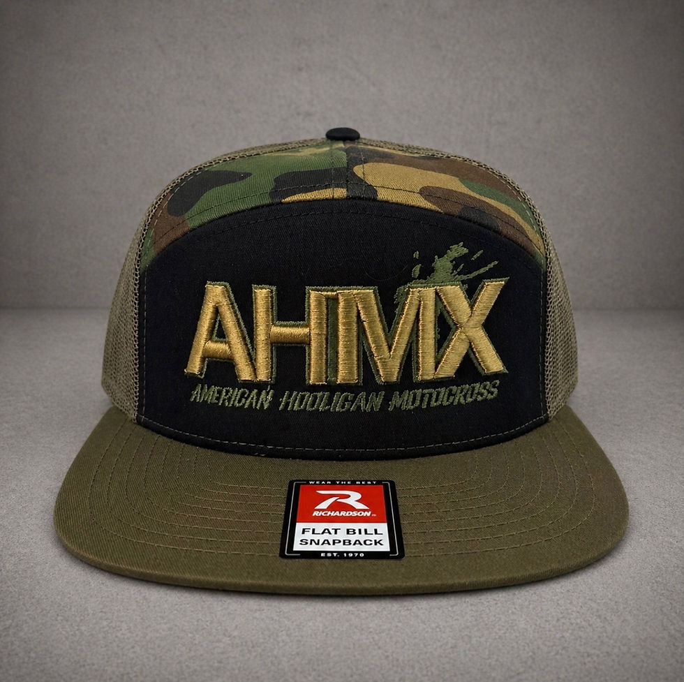 Thumbnail: American Hooligan Motocross Green Camo Hat