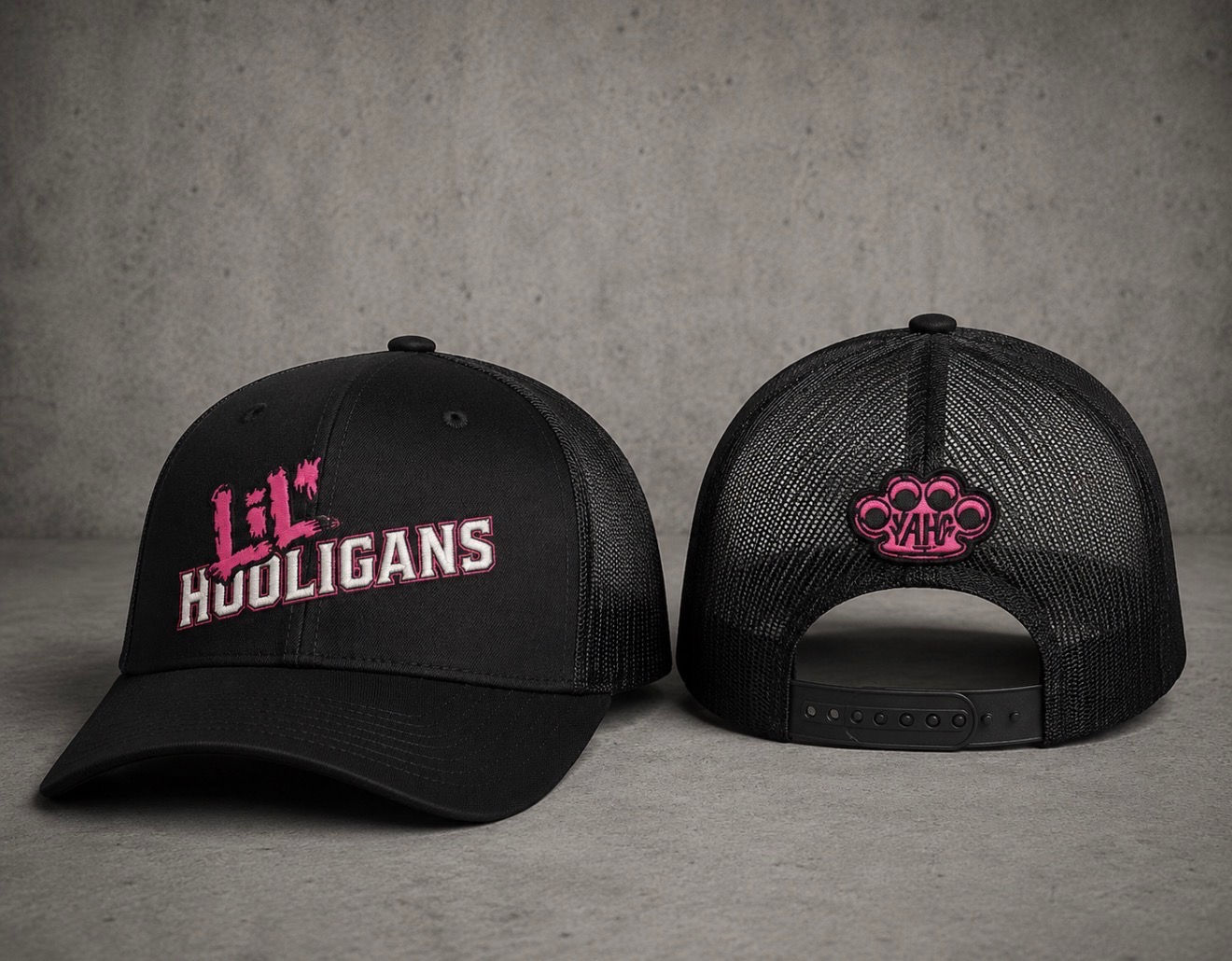 Lil' Hooligans Pink and Black Hat