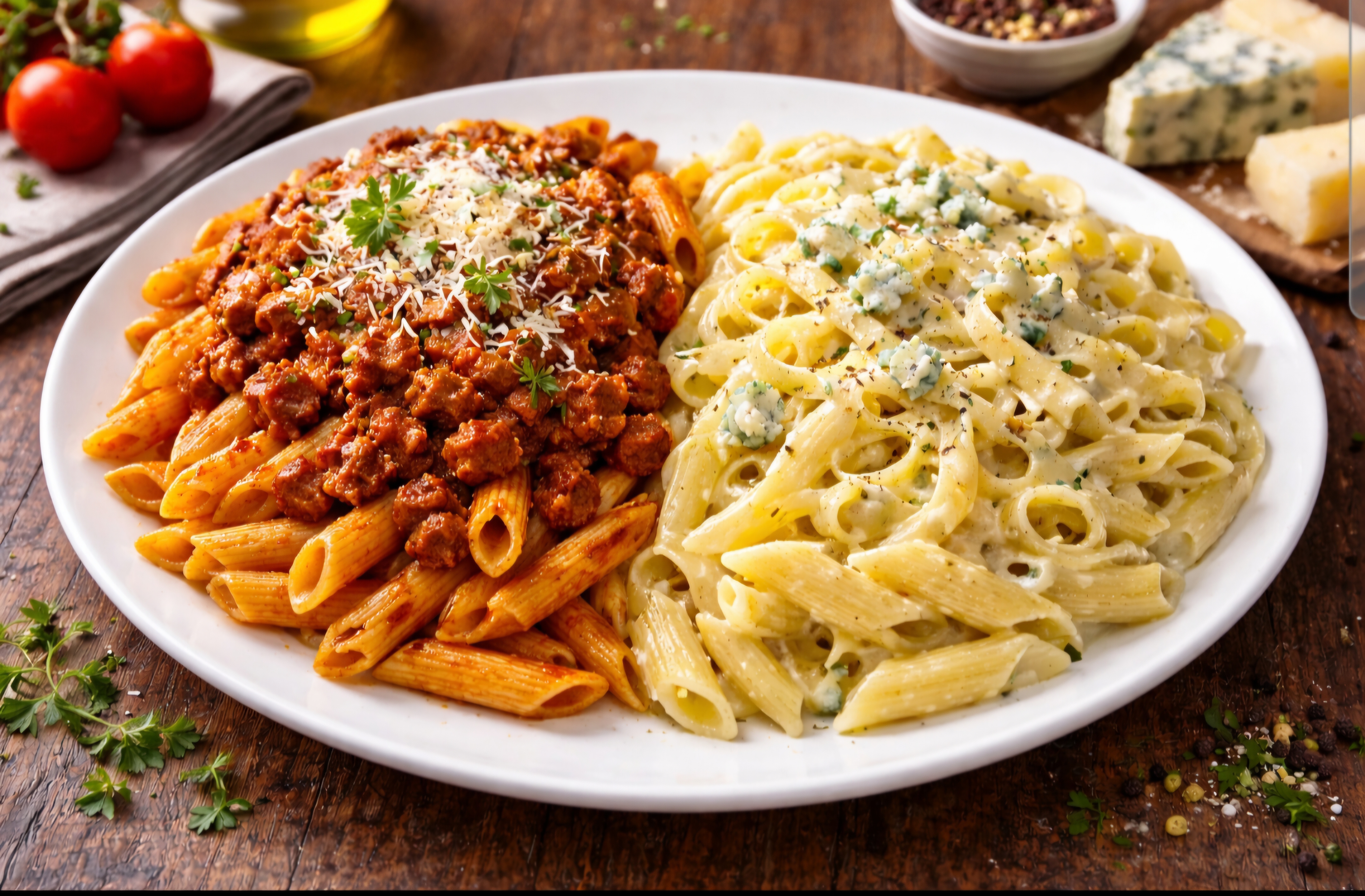 Arranged Food and Objects