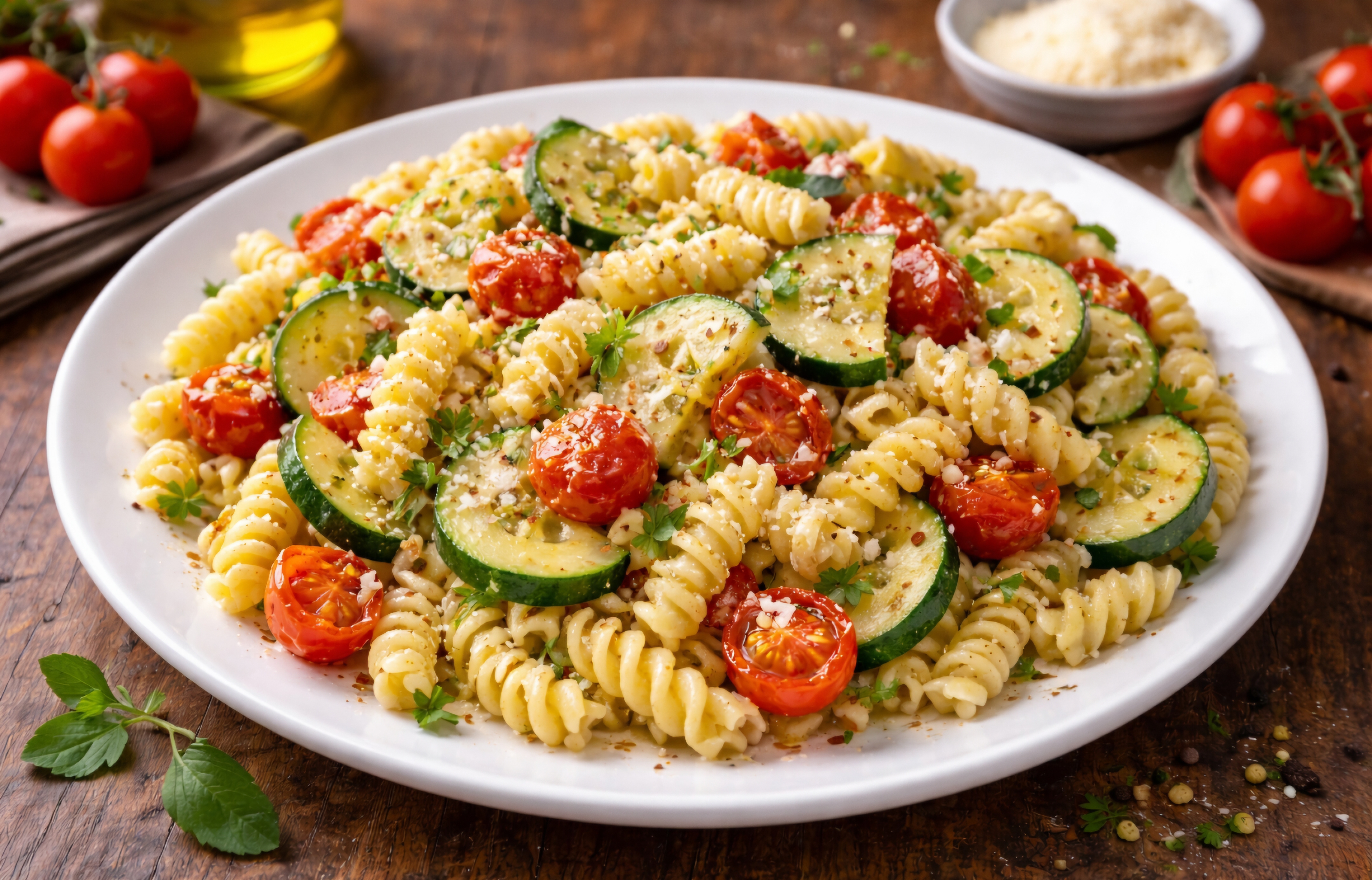 Arranged Food and Objects