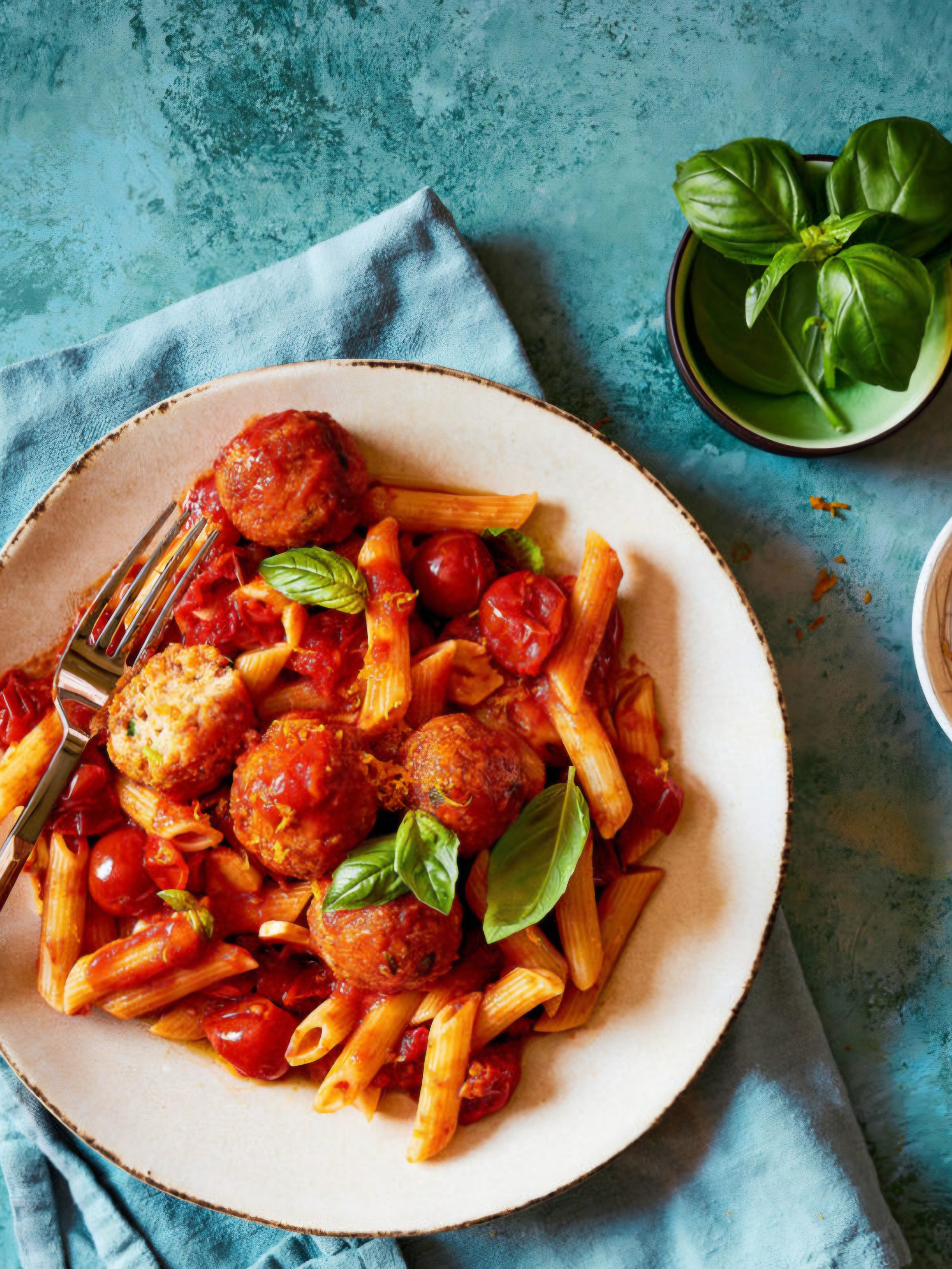 Arranged Food and Objects