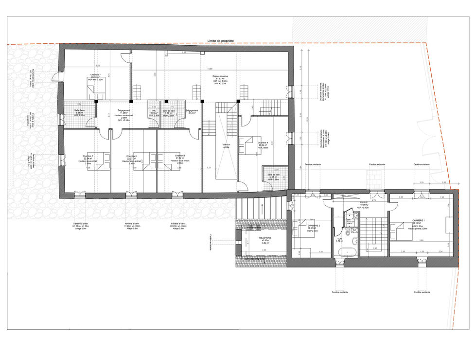 Dossier - Permis de construire - Plan- Etat projeté - Niveau 1