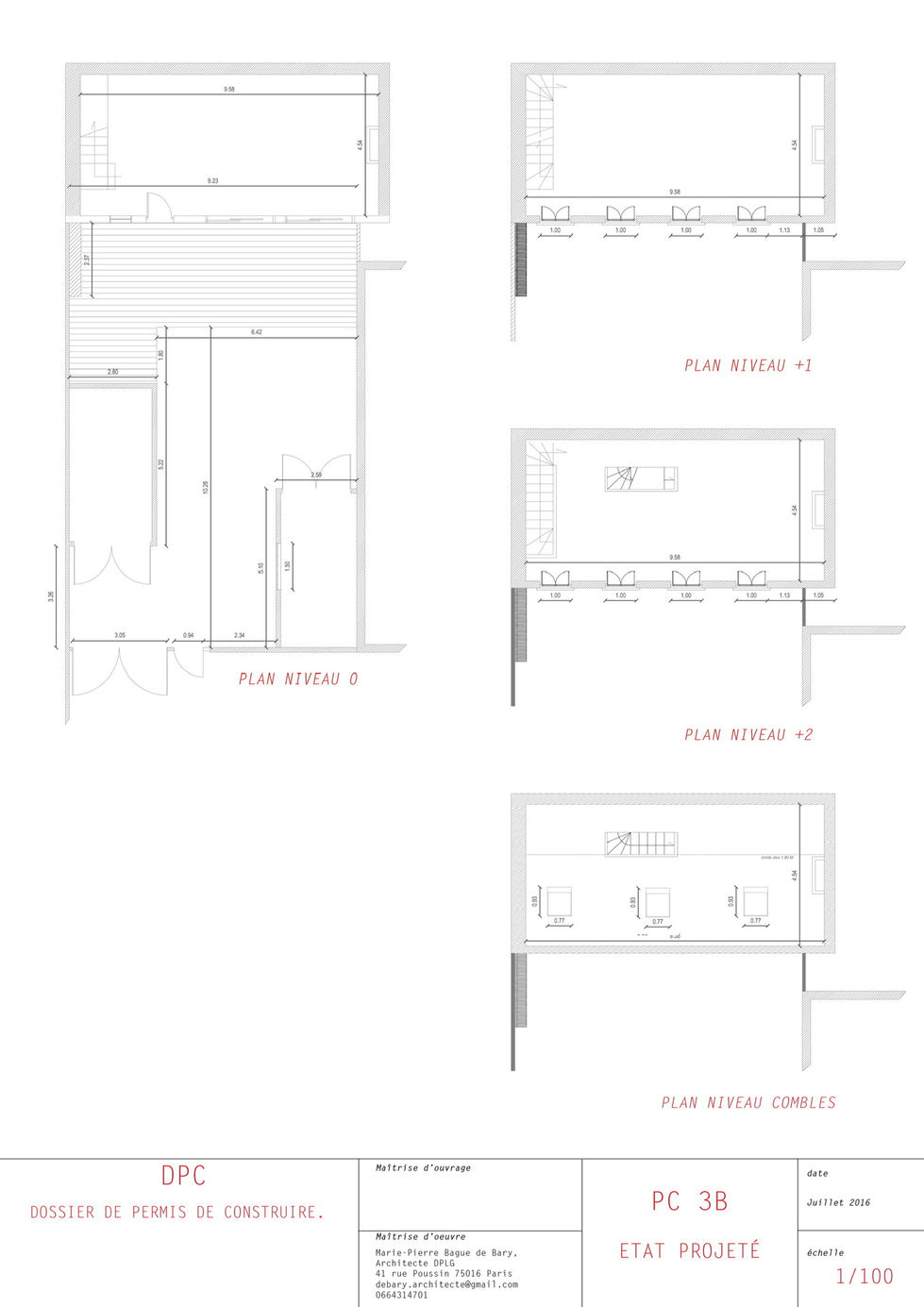 Dossier - Permis de construire - Plan - Etat projeté