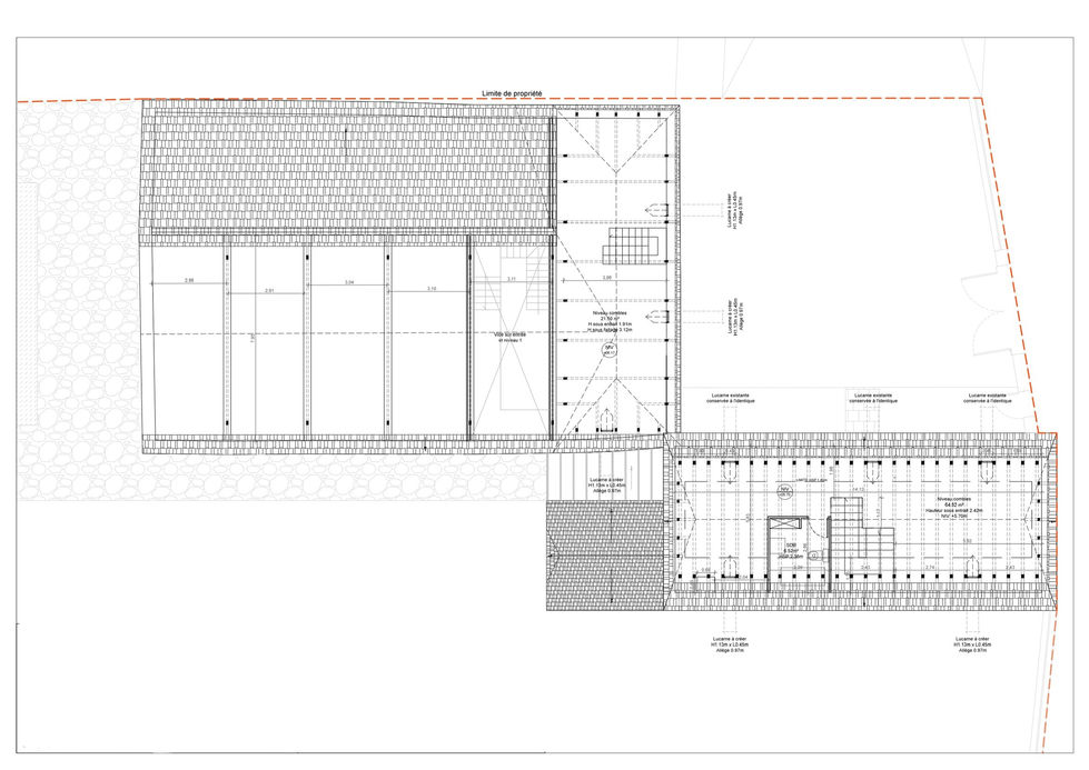Dossier - Permis de construire - Plan- Etat projeté - Niveau 2