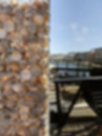 Cloison coquillages bord de mer
