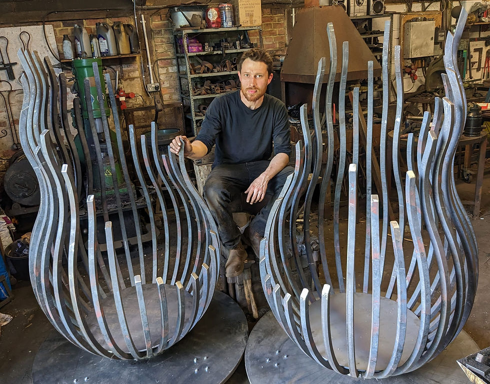 Joel Tarr artist blacksmith fire pits