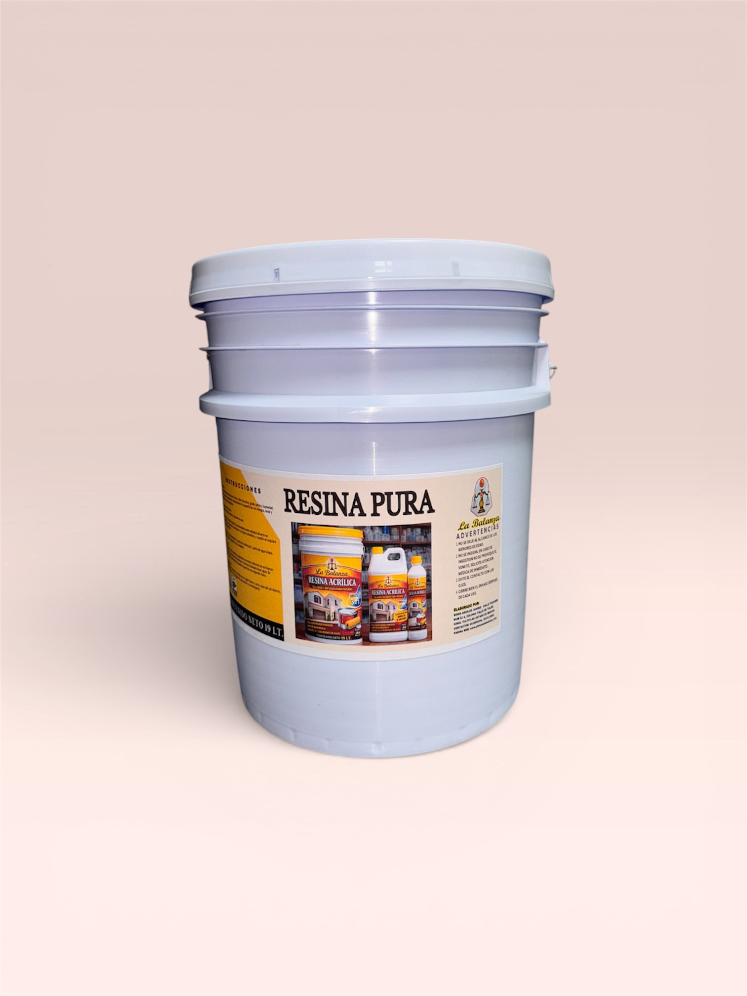 RESINA NATURAL LA BALANZA 100% VINIL-ACRILICA