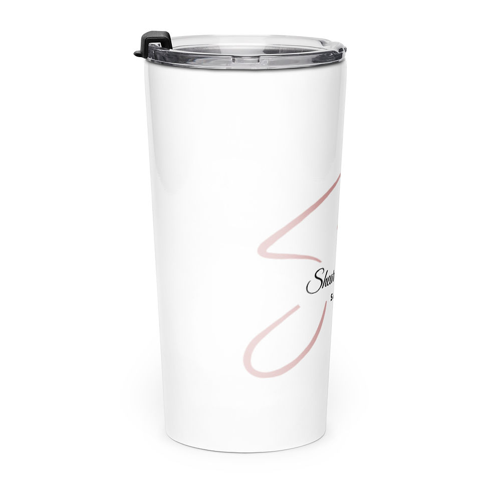 Thumbnail: Tapered stainless steel tumbler Pink SC logo