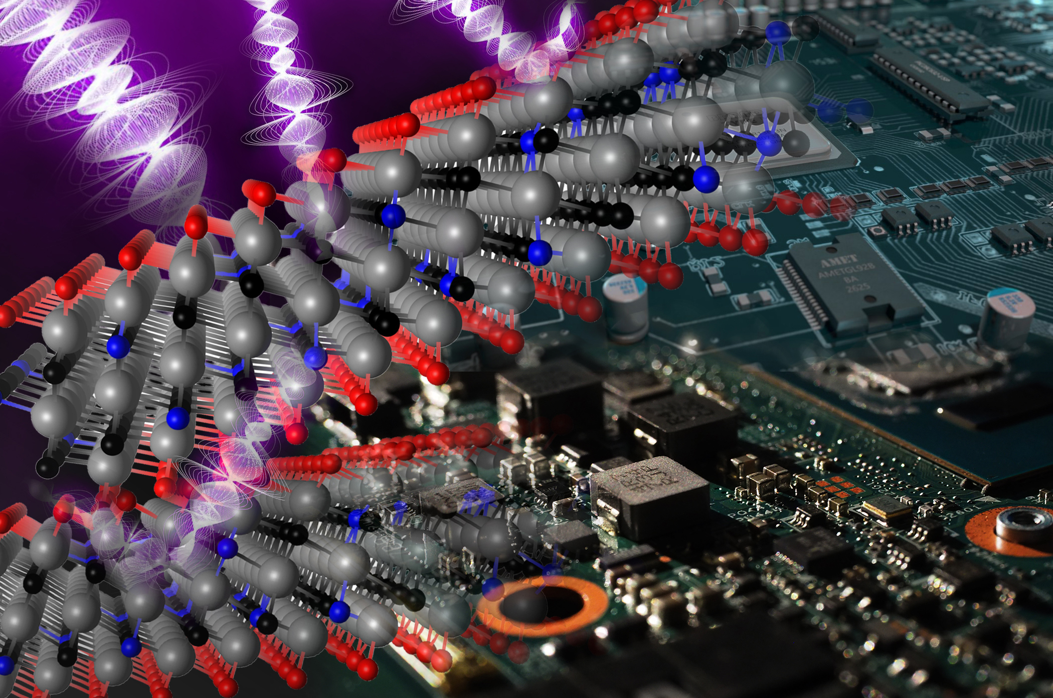 Researchers at Drexel and KIST reported that a new MXene material, titanium carbonitride, can shield the electromagnetic interference better than materials currently being used in electronics devices. @ Drexel University