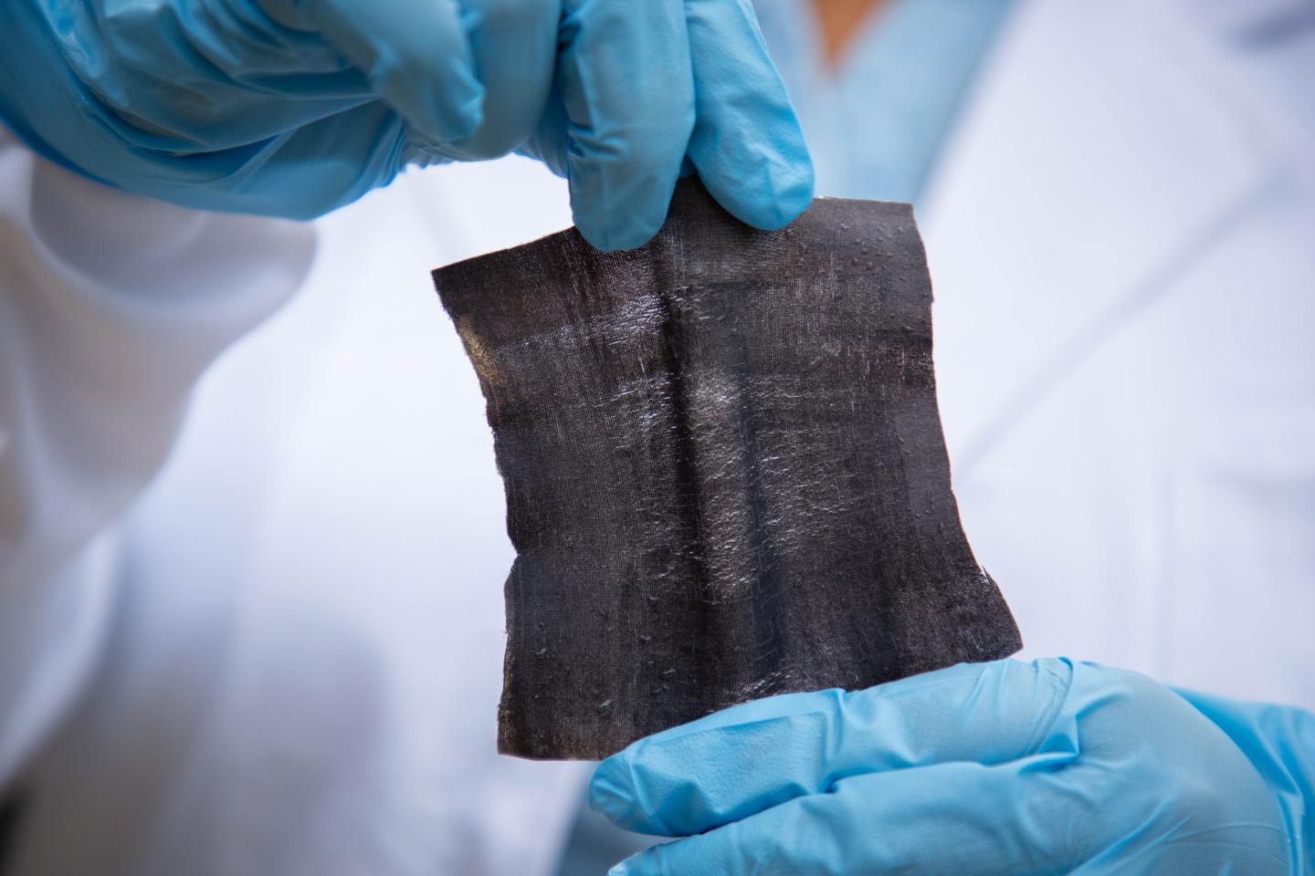 The new technology can produce a 10x10 cm smart textile patch in just 3 minutes. @